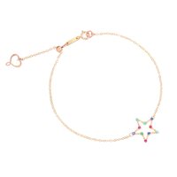 Armband Maman et Sophie Dame Mon coeur & etoile in Rosègold Zaffiro BRETLRM - BRETLRM